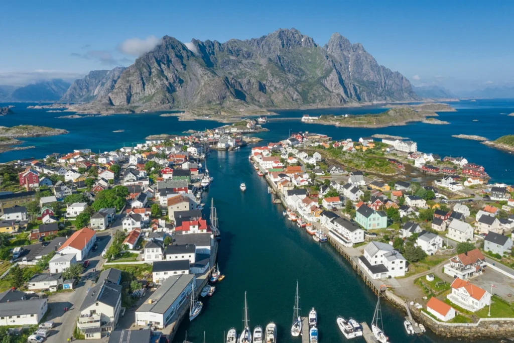 Henningsvær and Its Scenic Harbor